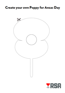 Create your own Poppy for Anzac Day