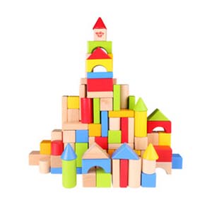 Tooky Toy Wooden 100 Pieces Set
