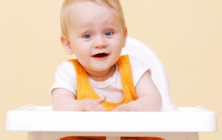 happy in the highchair
