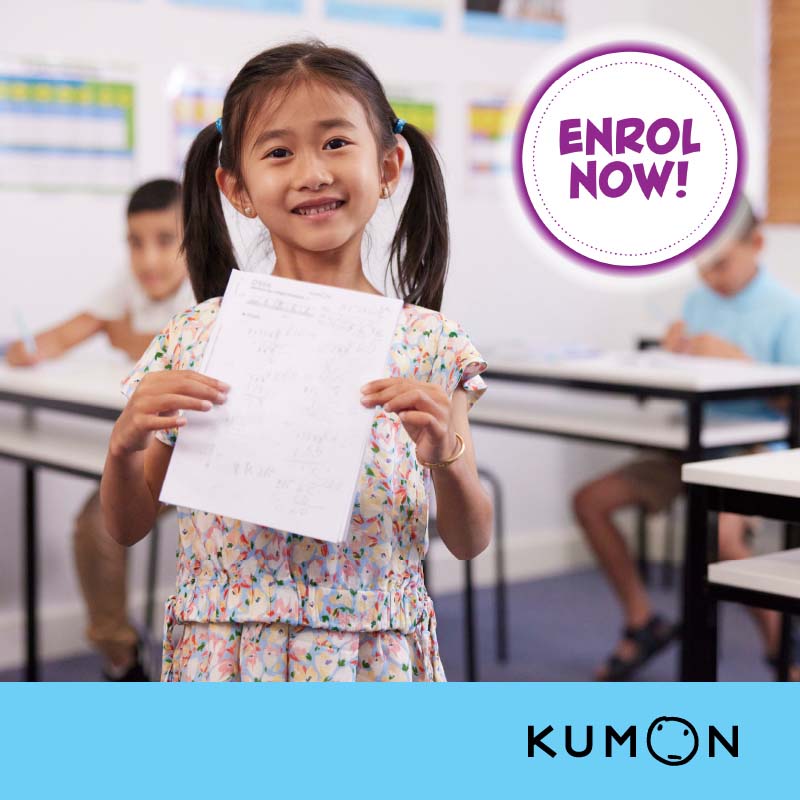 Enrol now with Kumon