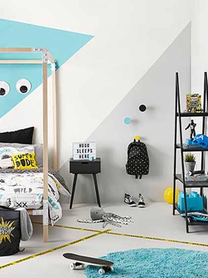 Geometric shapes for kids rooms