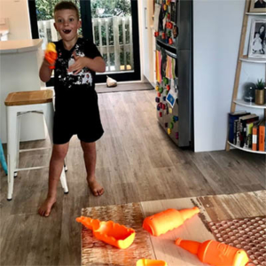 Jaxon with NERF in action