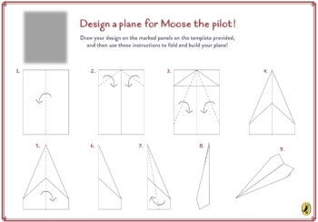 Moose the Pilot paper plane