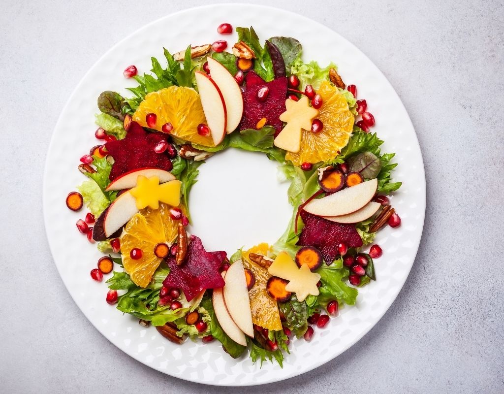 christmas wreath salad