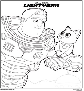 Lightyear - colouring page