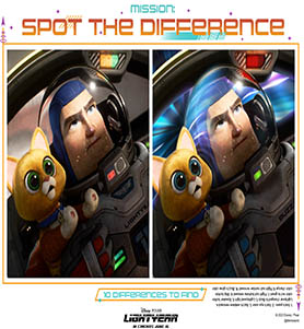 Lightyear - spot the difference