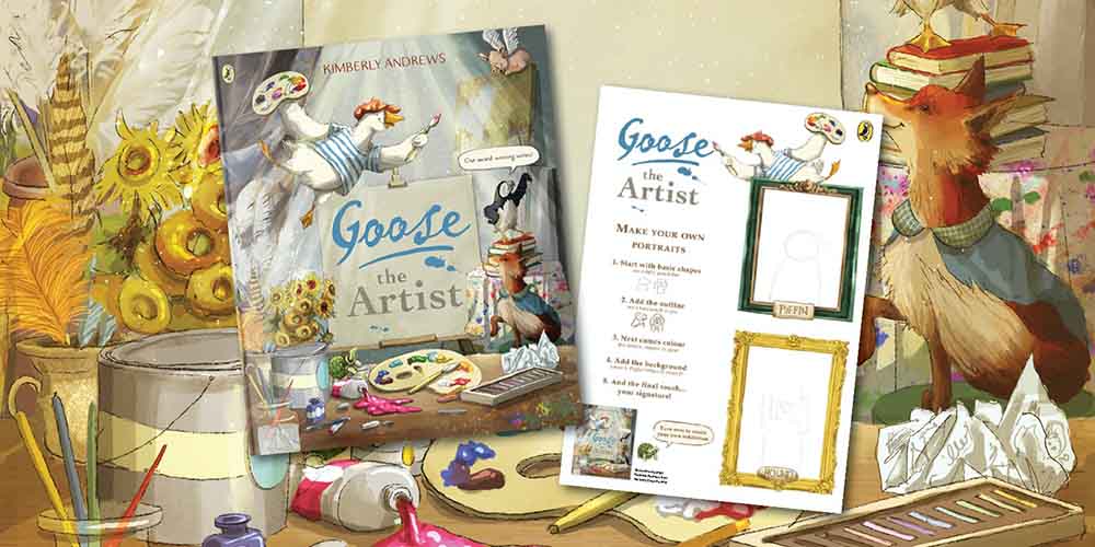 Goose The Artist - free printable