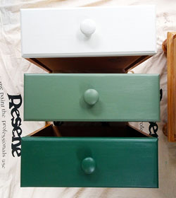 Give your bedside drawers an ombre update - step 3