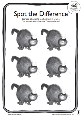 Hairy Maclary Activity Sheets - spot the difference