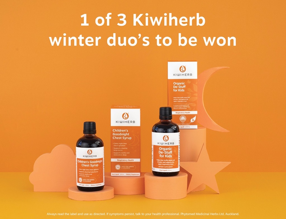 Win 1 of 3 Kiwiherb Winter Duo Prize Packs