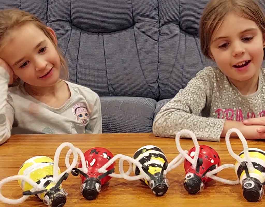 Paint and Create Glow In The Dark Light Bulb Insects