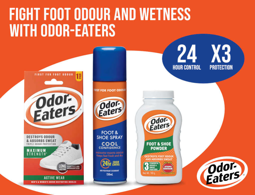 Fight Foot Odour & Wetness With Odor-Eaters