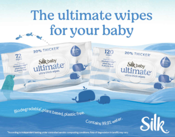 Silk baby wipes