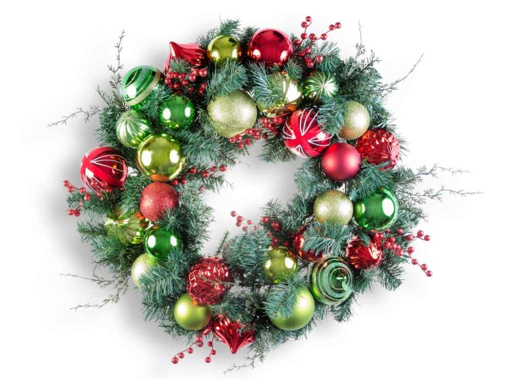 DIY Christmas Bauble Wreath