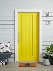 Resene - colourful front door