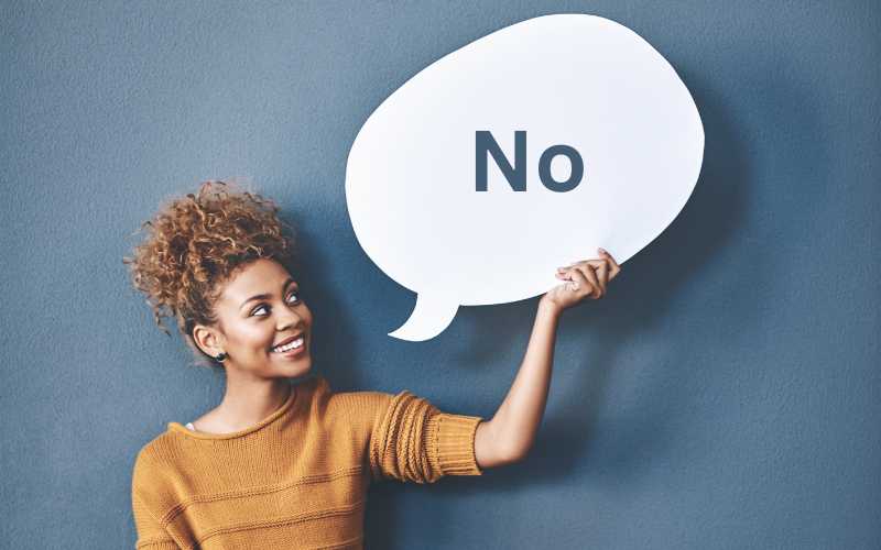 How to say no and feel good about it