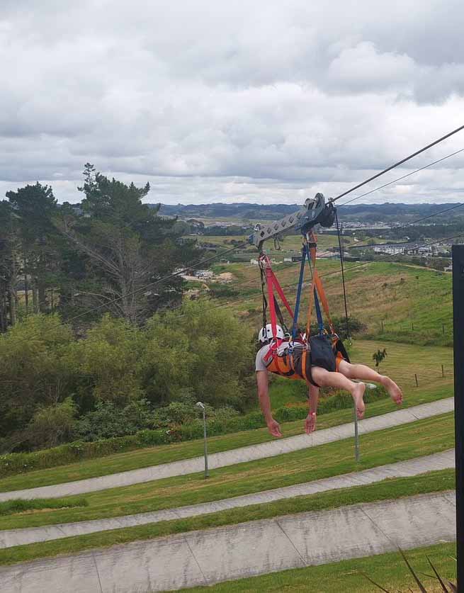 Auckland Adventure Park dual zipline
