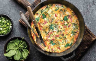 Summer Frittata with Hellers Bacon Strips