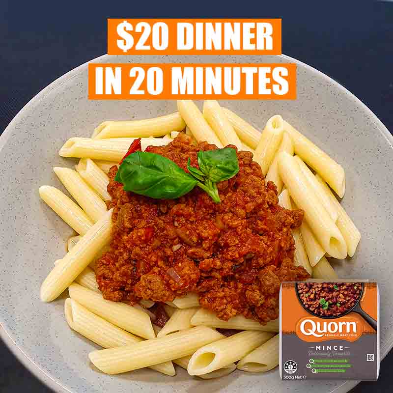 Vegetarian Spaghetti Bolognese with Quorn Mince