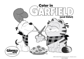 The Garfield Movie activity page