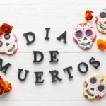 Dia de muertos colouring page