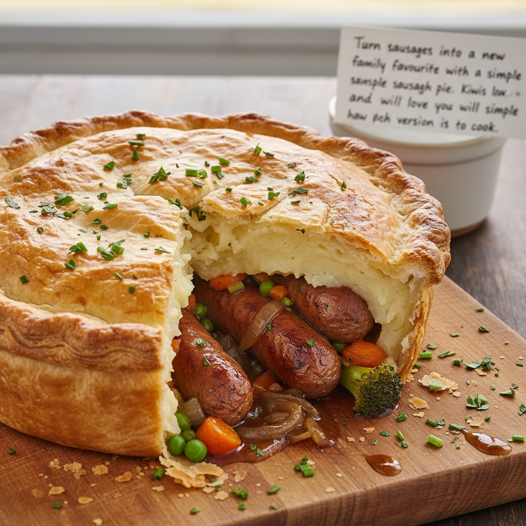 Sausage and mash pie