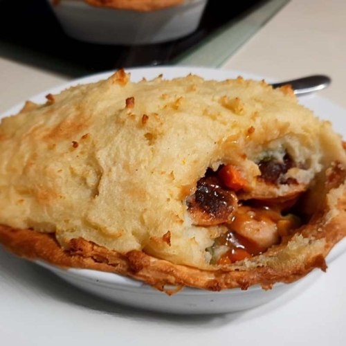 Sausage and mash pie