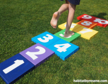 DIY hopscotch