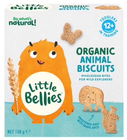 Little Bellies Animal Biscuits Organic Animal Biscuits