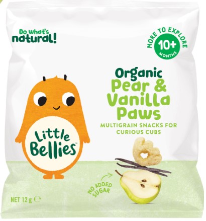 Little Bellies Pear & Vanilla Paws Organic Pear & Vanilla Paws