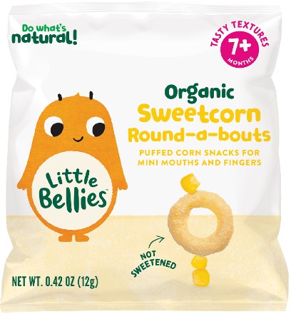 Little Bellies Sweetcorn Round-a-bouts Organic Sweetcorn Round-a-bouts