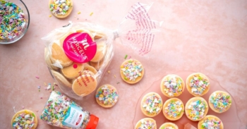 Fairy bread pancakes by Marcel's Pancakes