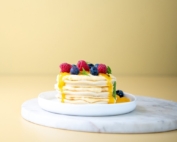 Fruity pancake stack