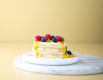 Fruity pancake stack