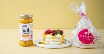 Fruity pancake stack