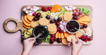 Mini pancake sharing platter