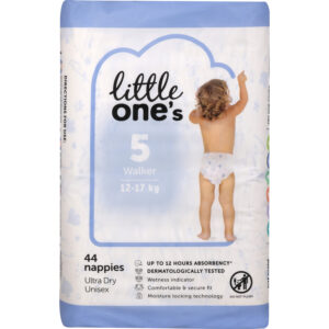Little One's Bulk Nappies Walker Boys & Girls Size 5