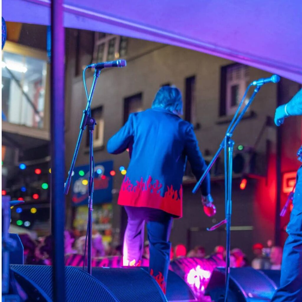 Band on stage.