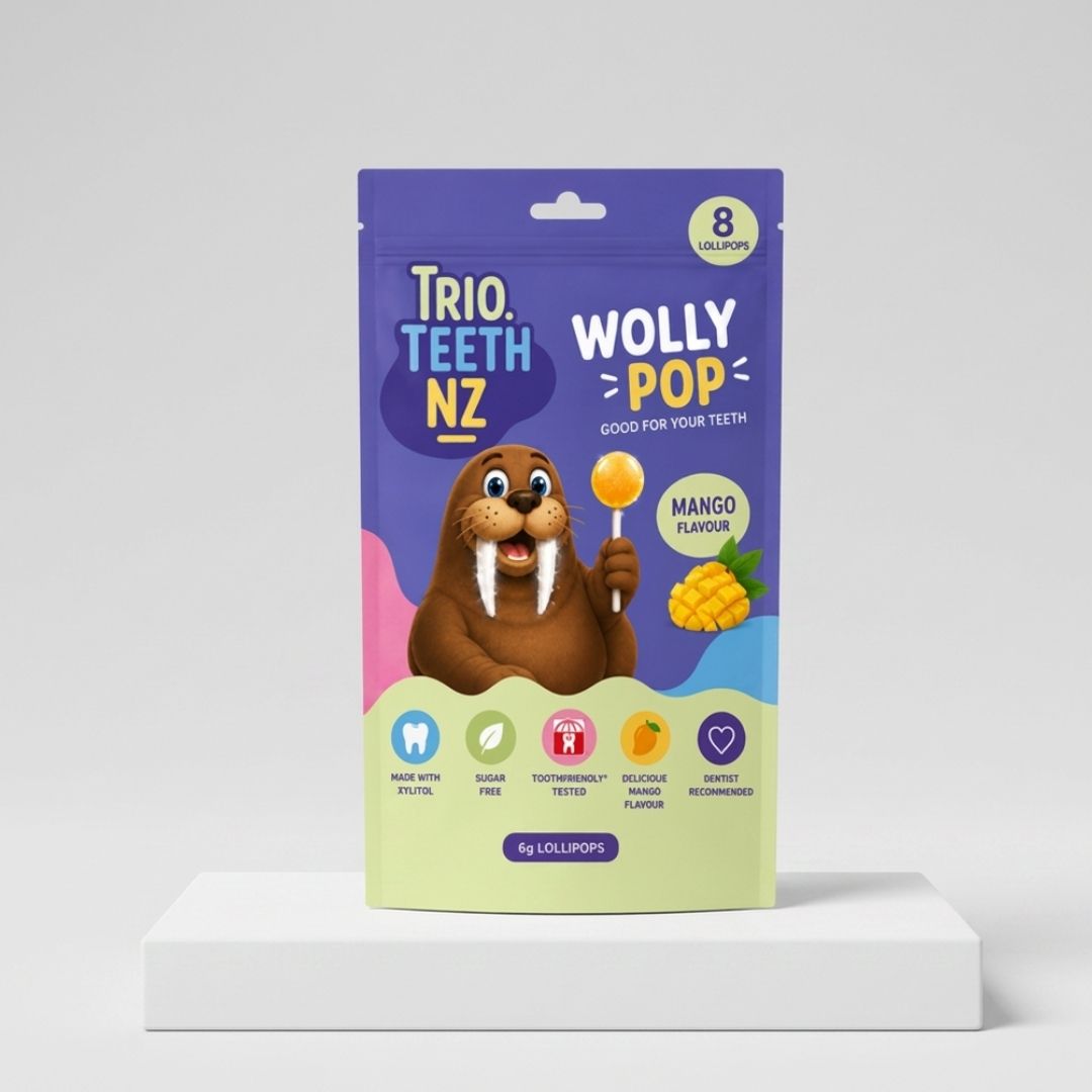 Trio. Teeth NZ Wolly Pop package.