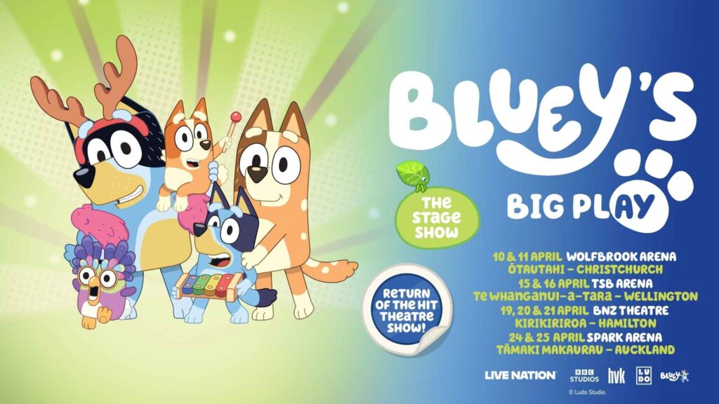 Bluey show poster.